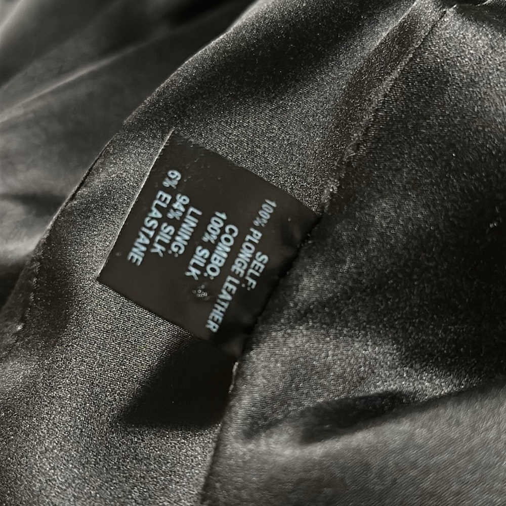 Norisol Ferrari Black Wasp Waist Leather Jacket - Picture 14 of 15